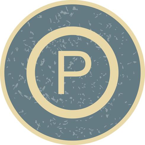 Vektor-Parkplatz-Symbol vektor