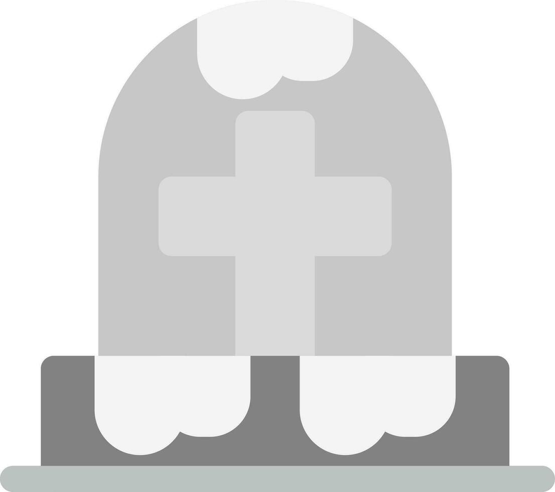 Friedhof kreatives Icon-Design vektor