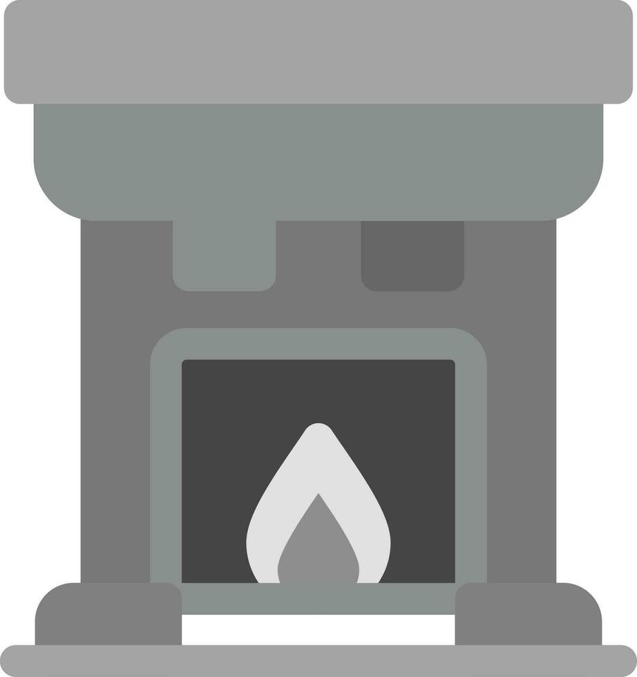 Kamin kreatives Icon-Design vektor