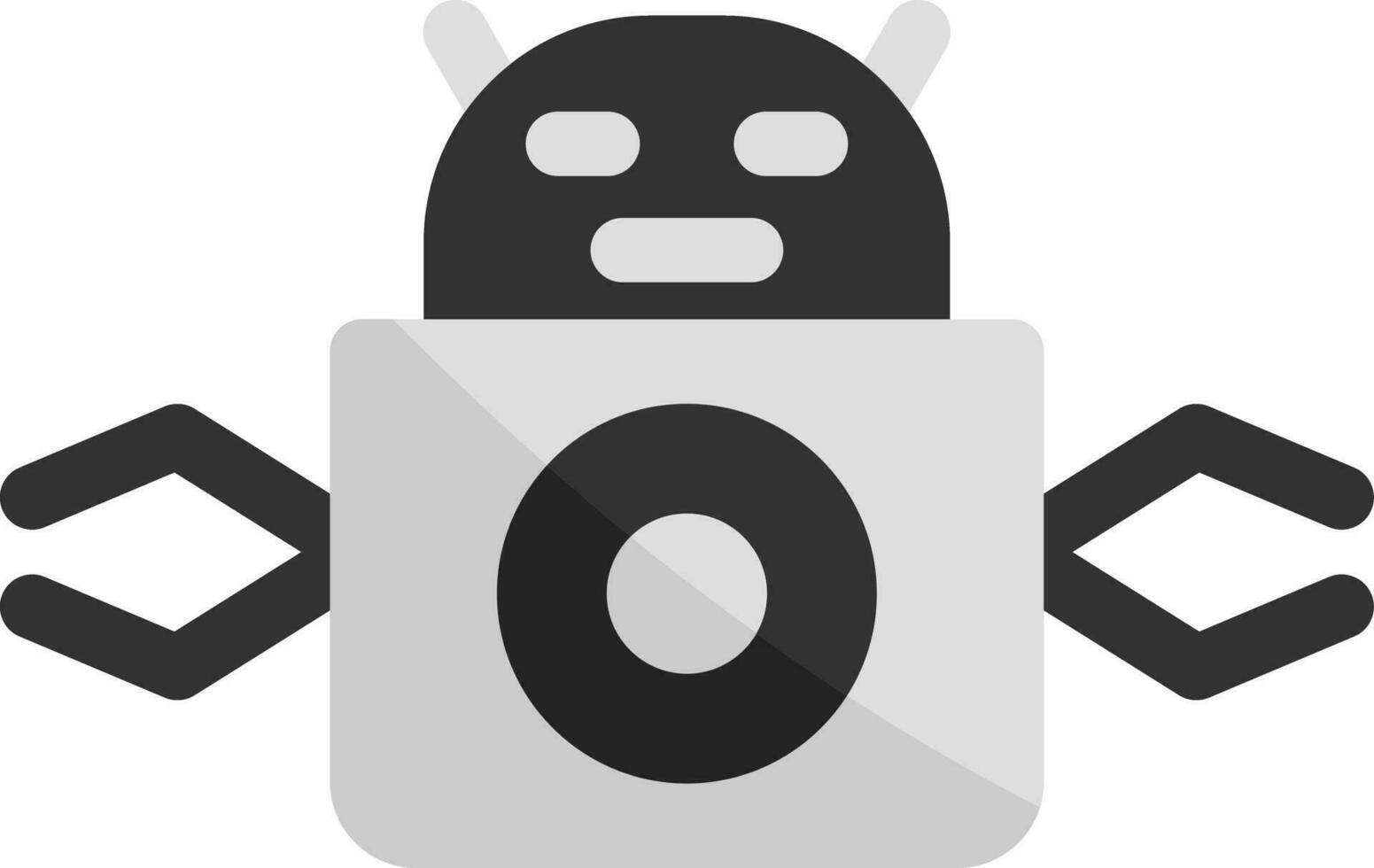 Roboter kreatives Icon-Design vektor