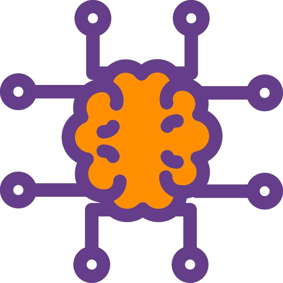 kreatives Icon-Design für Neuroimaging vektor