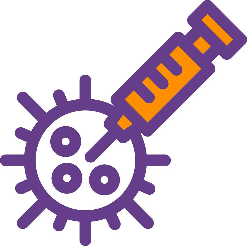 vaccination kreativ ikon design vektor