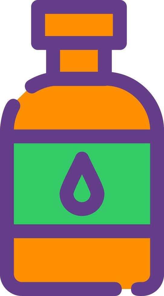 Wasserflasche kreatives Icon-Design vektor