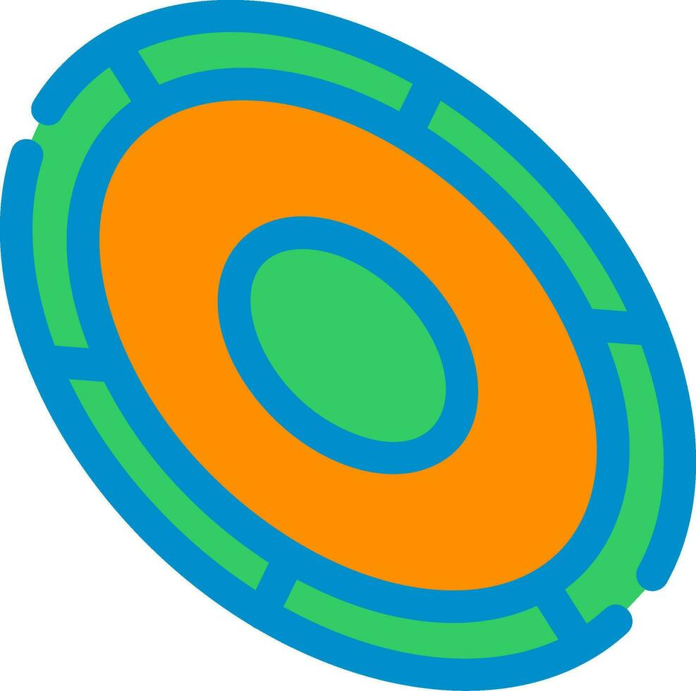 Frisbee-kreatives Icon-Design vektor