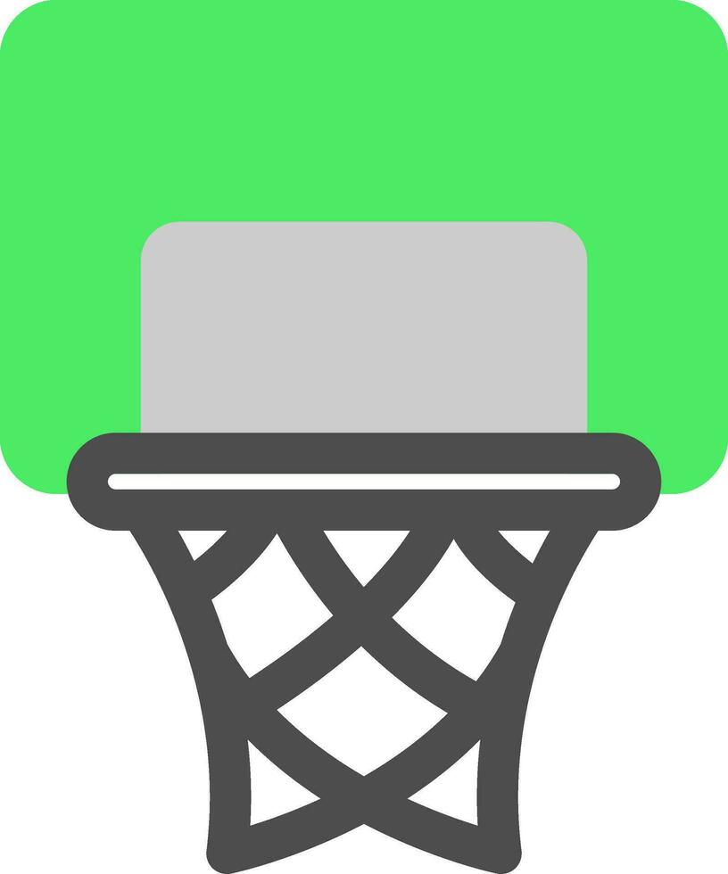 Basketballkorb kreatives Icon-Design vektor