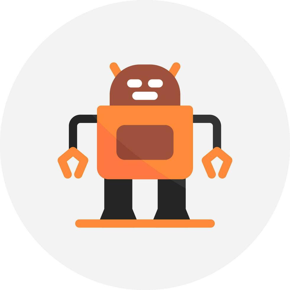 Roboter kreatives Icon-Design vektor