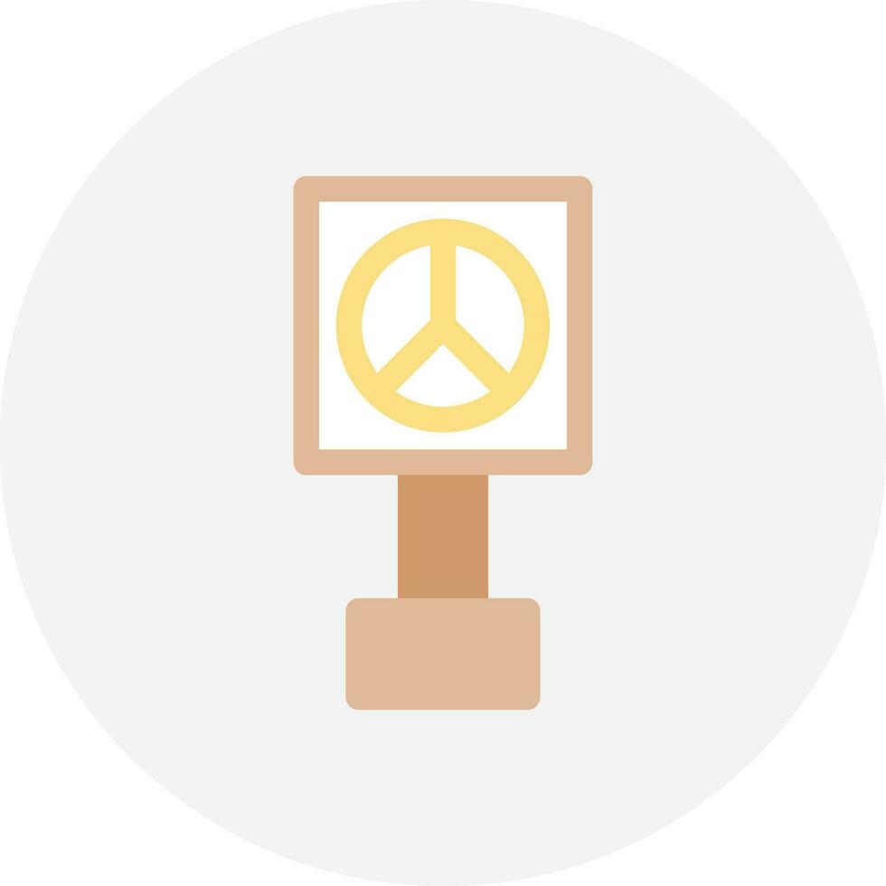 Peace-Zeichen kreatives Icon-Design vektor