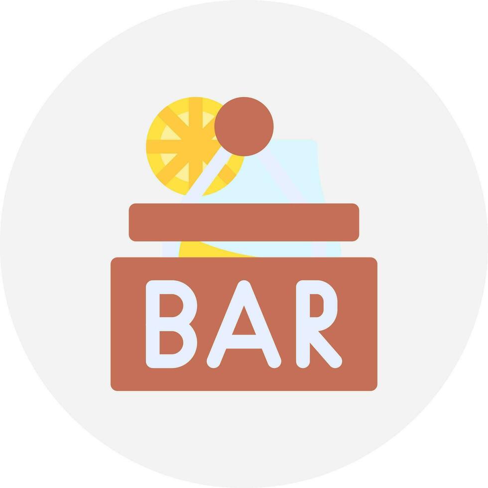 Bar-Schild kreatives Icon-Design vektor