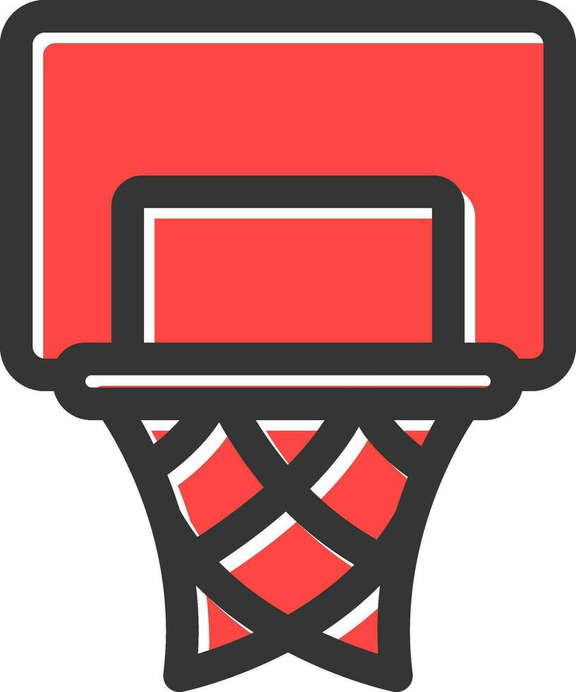 Basketballkorb kreatives Icon-Design vektor