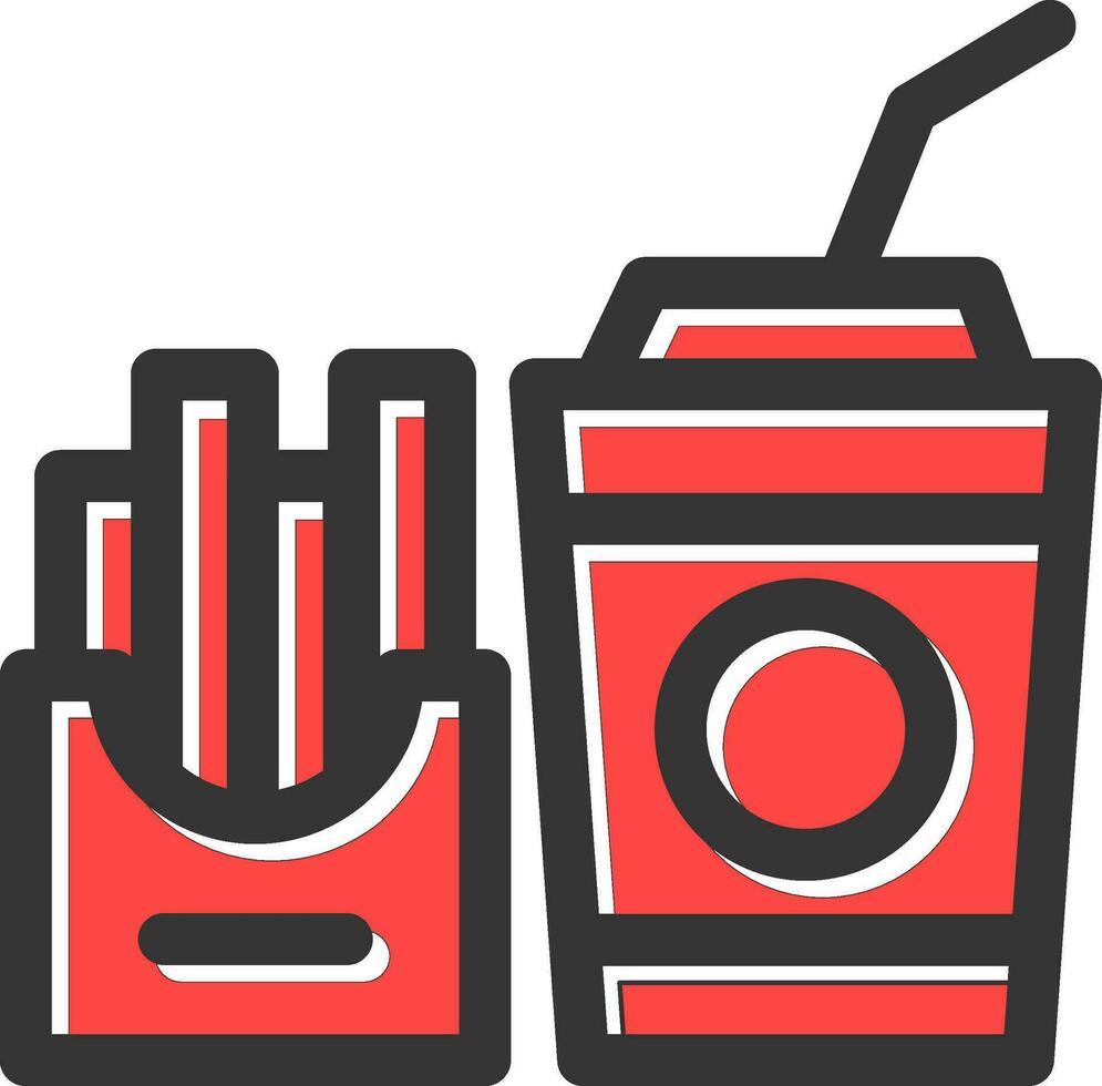 Fast-Food-kreatives Icon-Design vektor