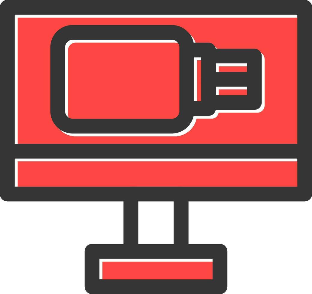 USB-Laufwerk kreatives Icon-Design vektor