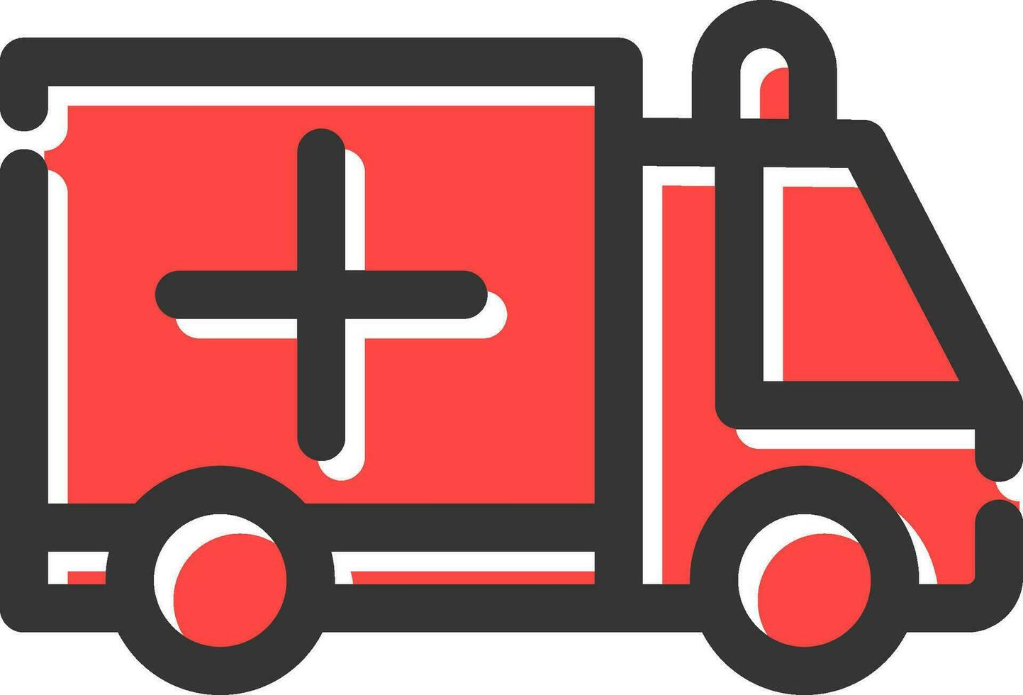 Krankenwagen kreatives Icon-Design vektor