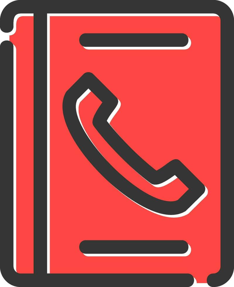 telefon bok kreativ ikon design vektor