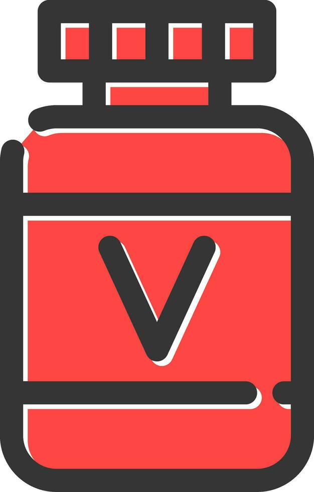 Vitamin kreatives Icon-Design vektor