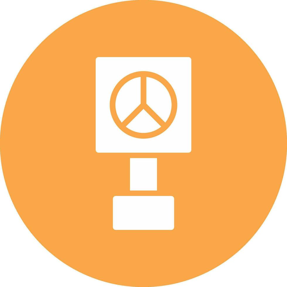 Peace-Zeichen kreatives Icon-Design vektor