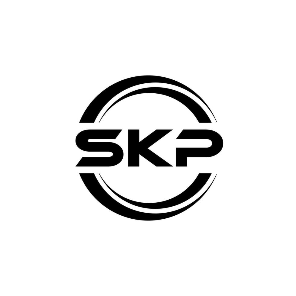 skp brev logotyp design, inspiration för en unik identitet. modern elegans och kreativ design. vattenmärke din Framgång med de slående detta logotyp. vektor