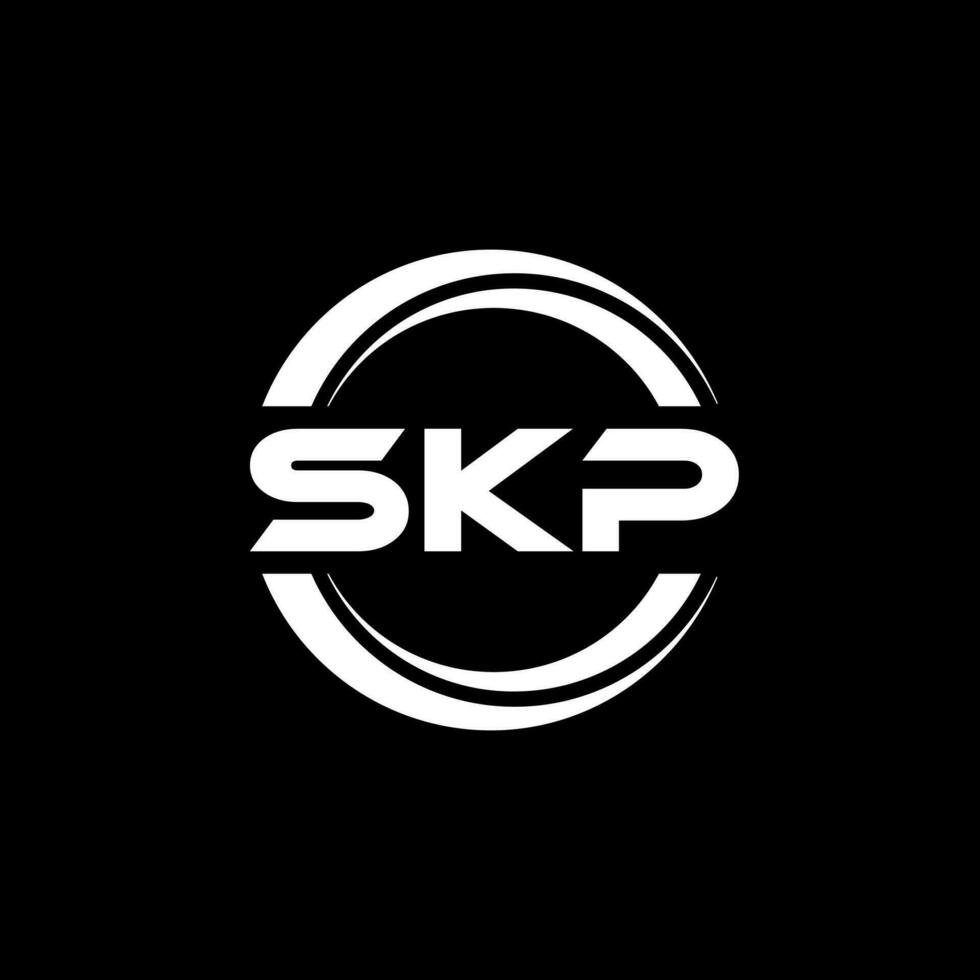 skp brev logotyp design, inspiration för en unik identitet. modern elegans och kreativ design. vattenmärke din Framgång med de slående detta logotyp. vektor