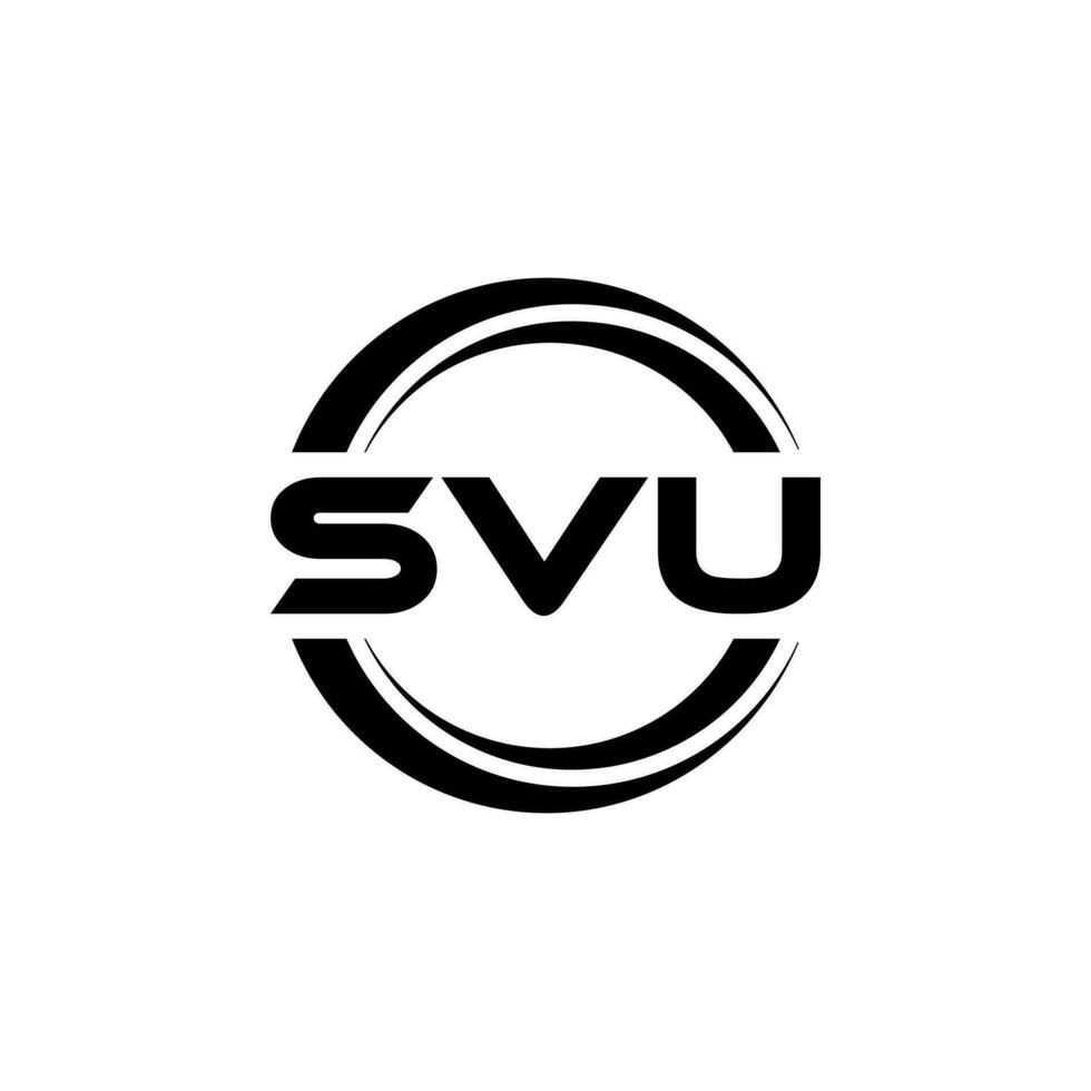 svu Brief Logo Design, Inspiration zum ein einzigartig Identität. modern Eleganz und kreativ Design. Wasserzeichen Ihre Erfolg mit das auffällig diese Logo. vektor