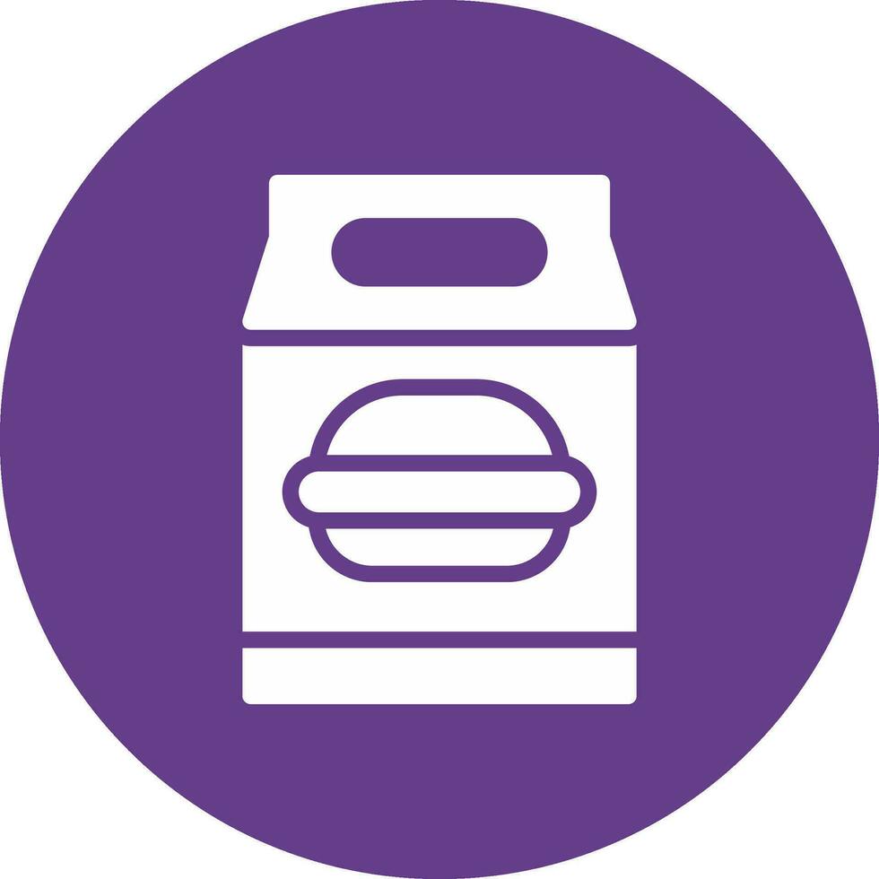 Lunchpaket kreatives Icon-Design vektor