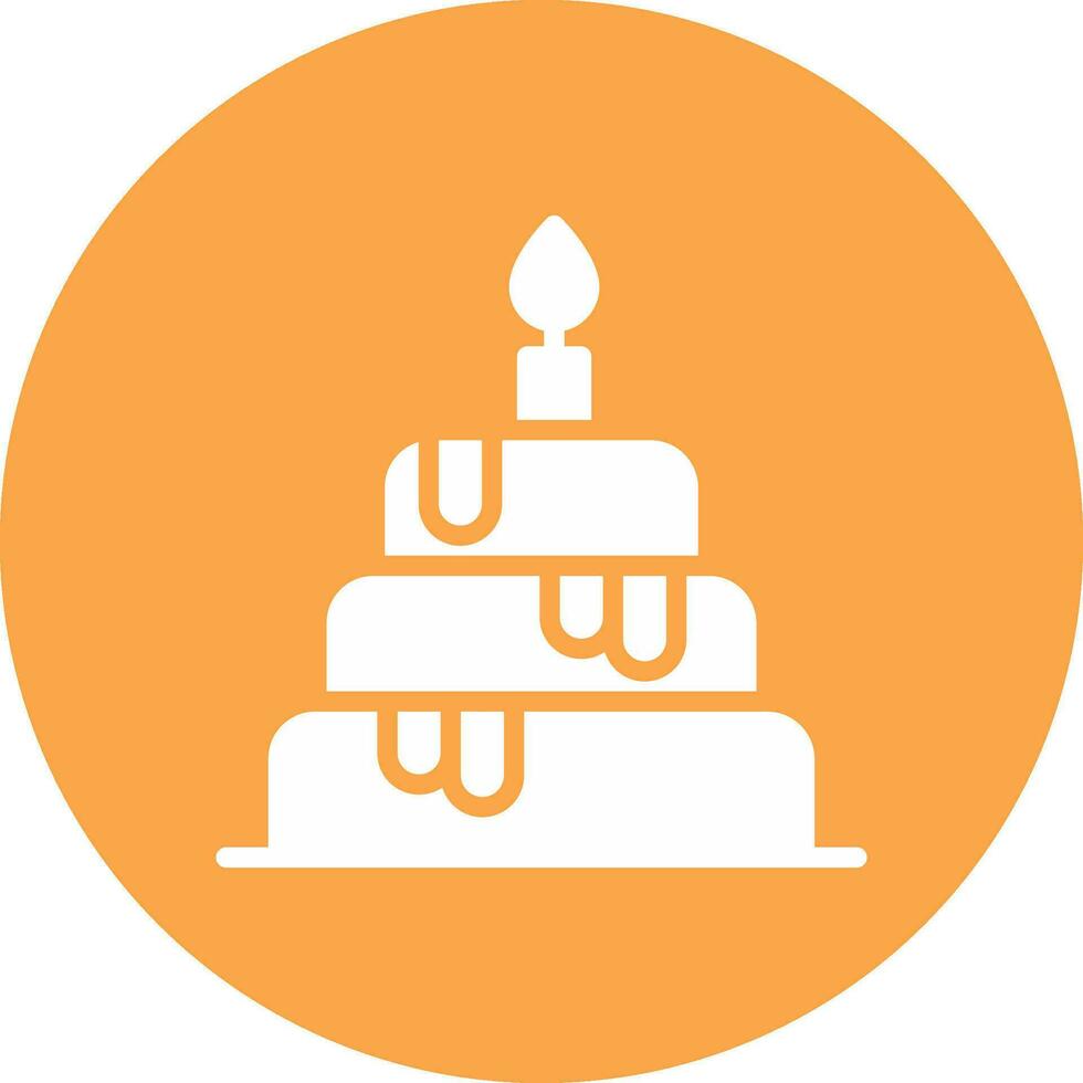 Hochzeit Kuchen kreativ Symbol Design vektor