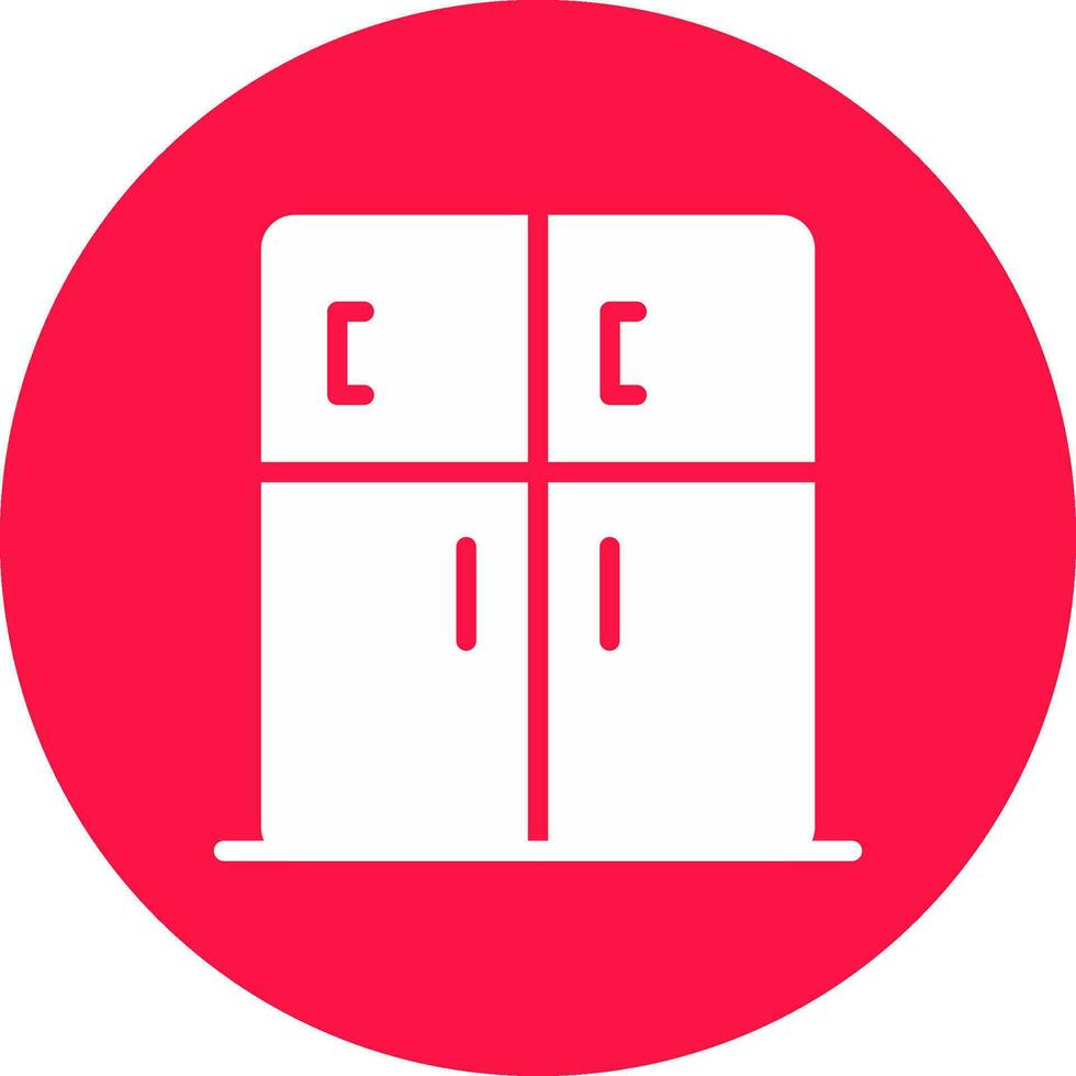 Kühlschrank kreatives Icon-Design vektor