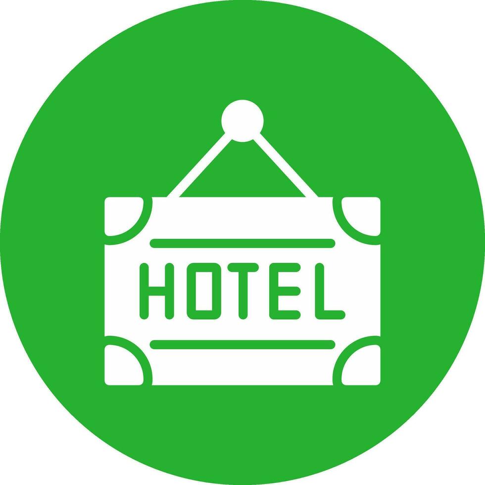 hotell kreativ ikon design vektor