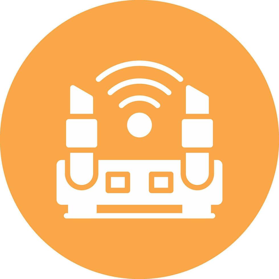 WLAN-Router kreatives Icon-Design vektor