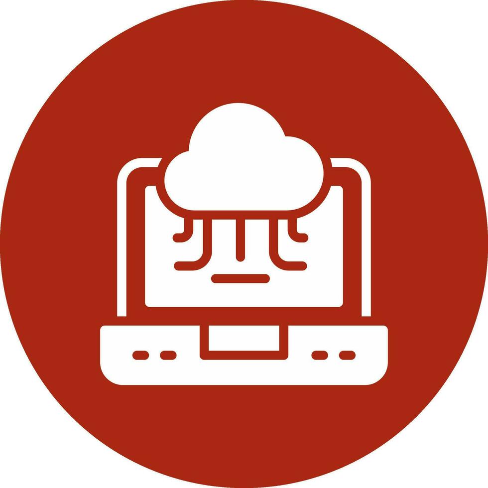 Cloud-Service kreatives Icon-Design vektor