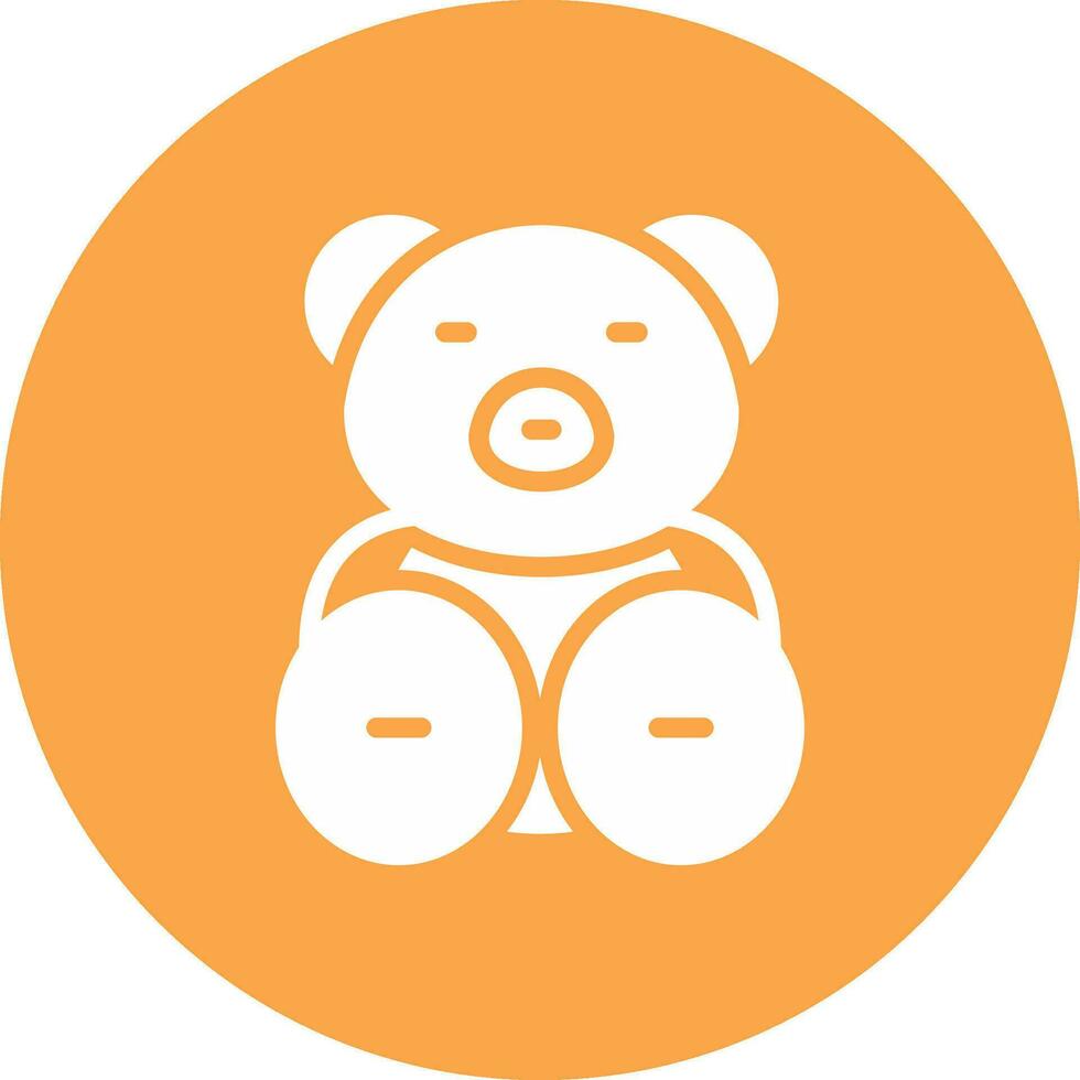 Teddy Bär kreativ Symbol Design vektor