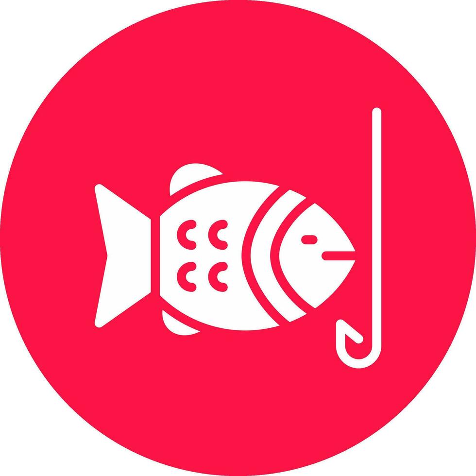 süchtig Fisch kreativ Symbol Design vektor