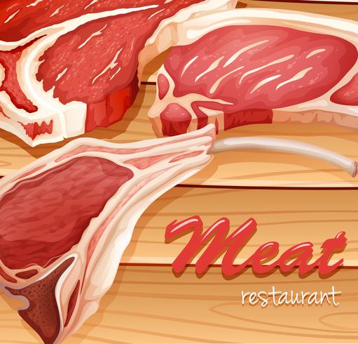 Färskt kött vektor