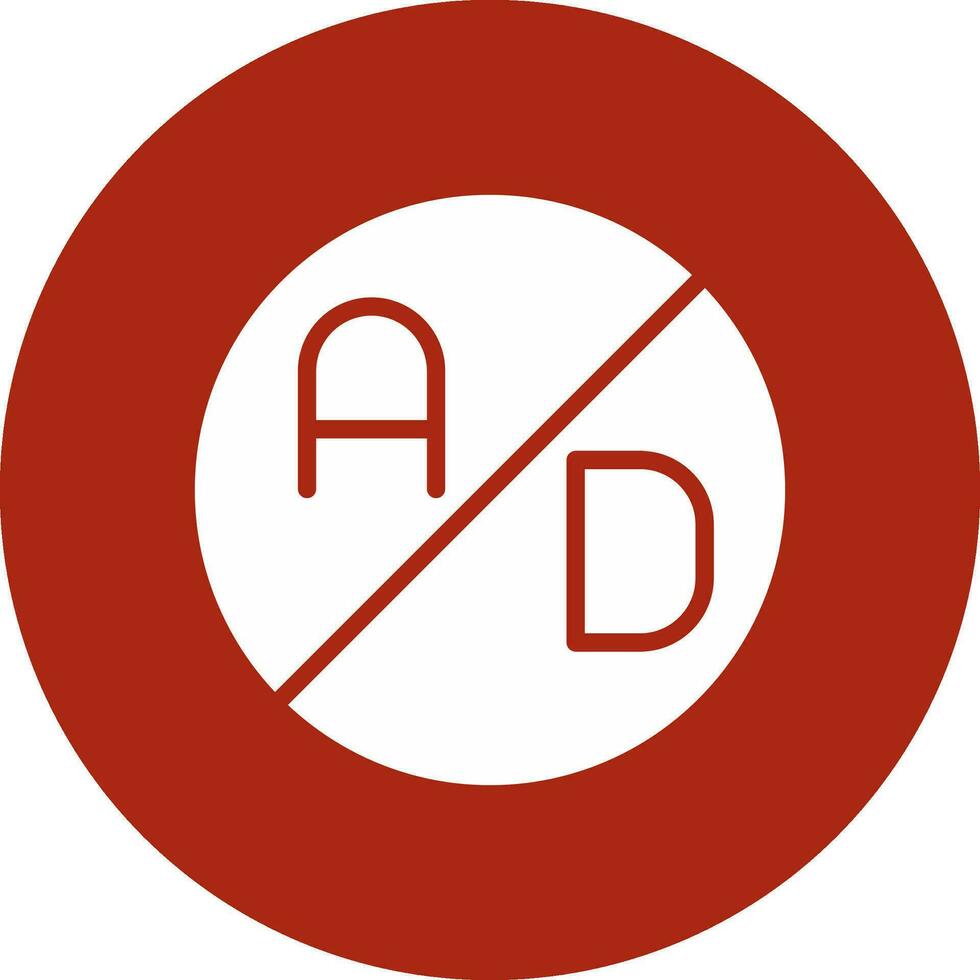 Anzeige Blocker kreativ Symbol Design vektor