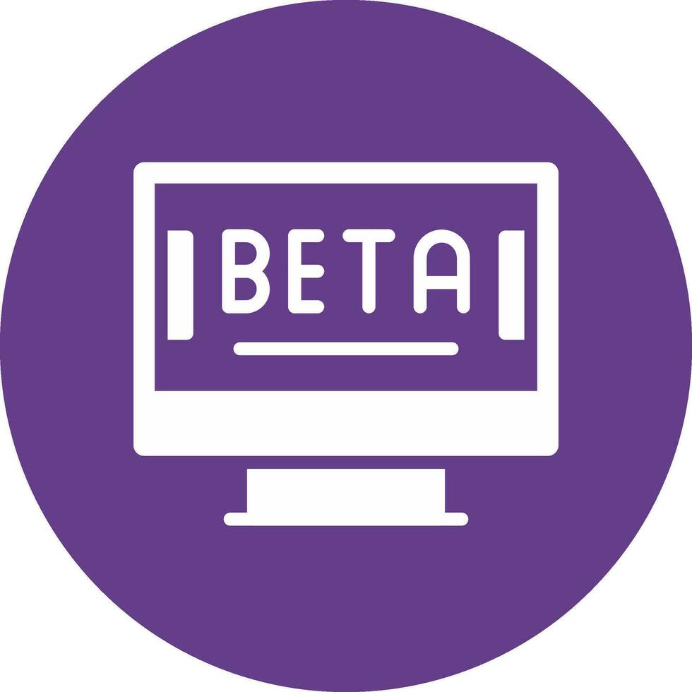 Beta kreativ Symbol Design vektor