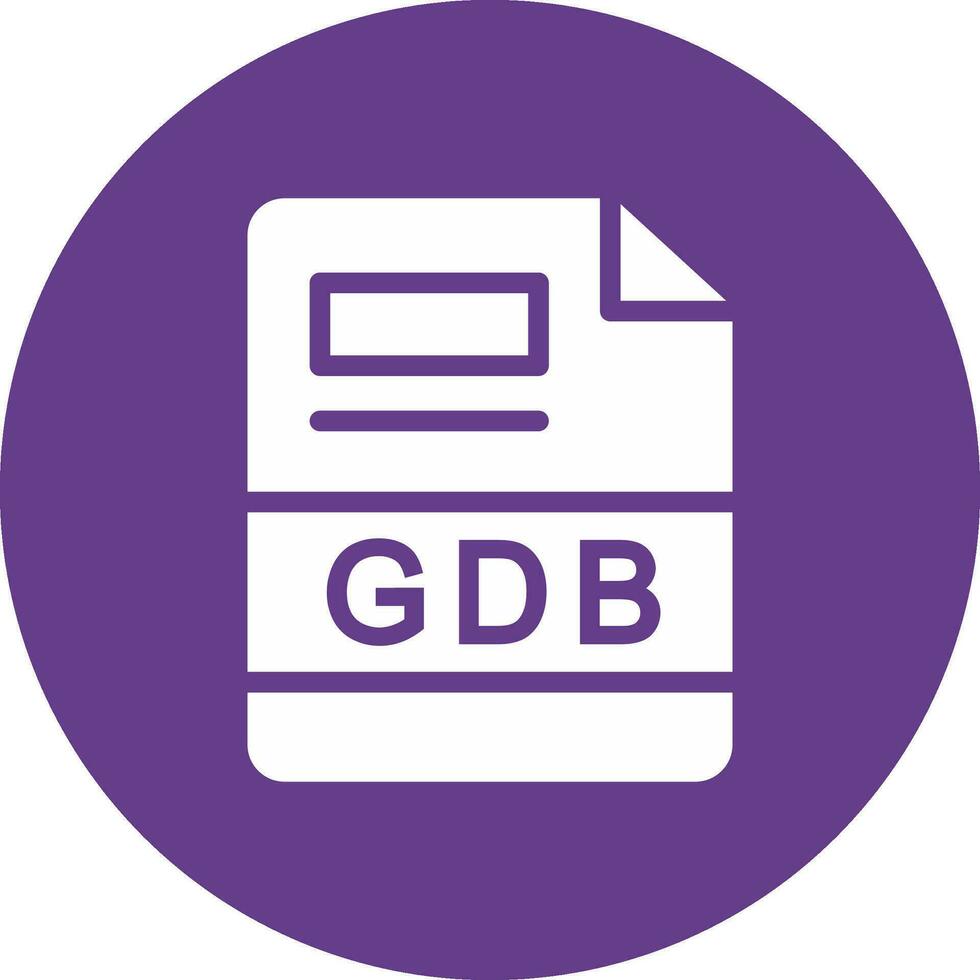 gdb kreativ Symbol Design vektor