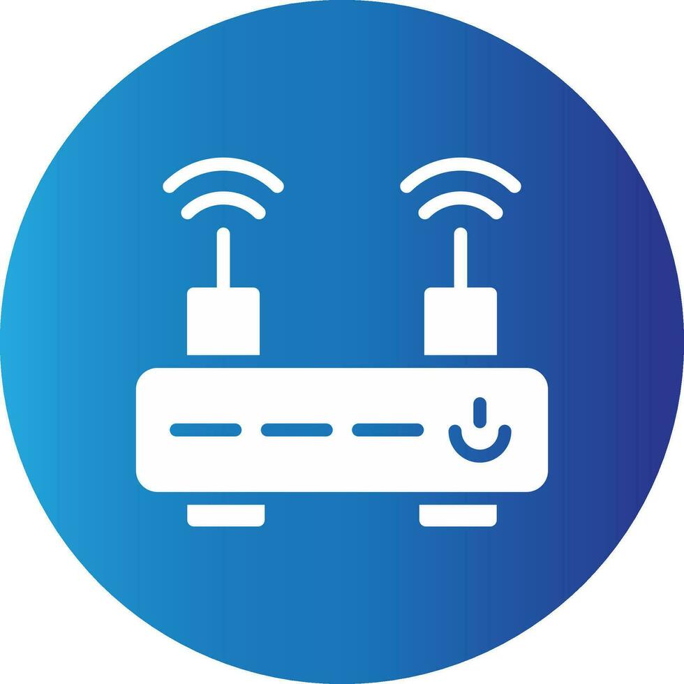 WLAN-Router kreatives Icon-Design vektor