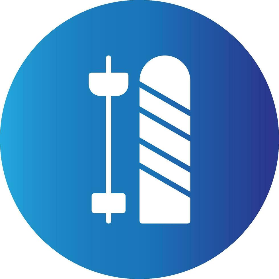 Ski kreatives Icon-Design vektor