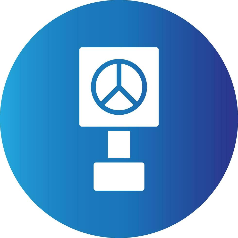 Peace-Zeichen kreatives Icon-Design vektor