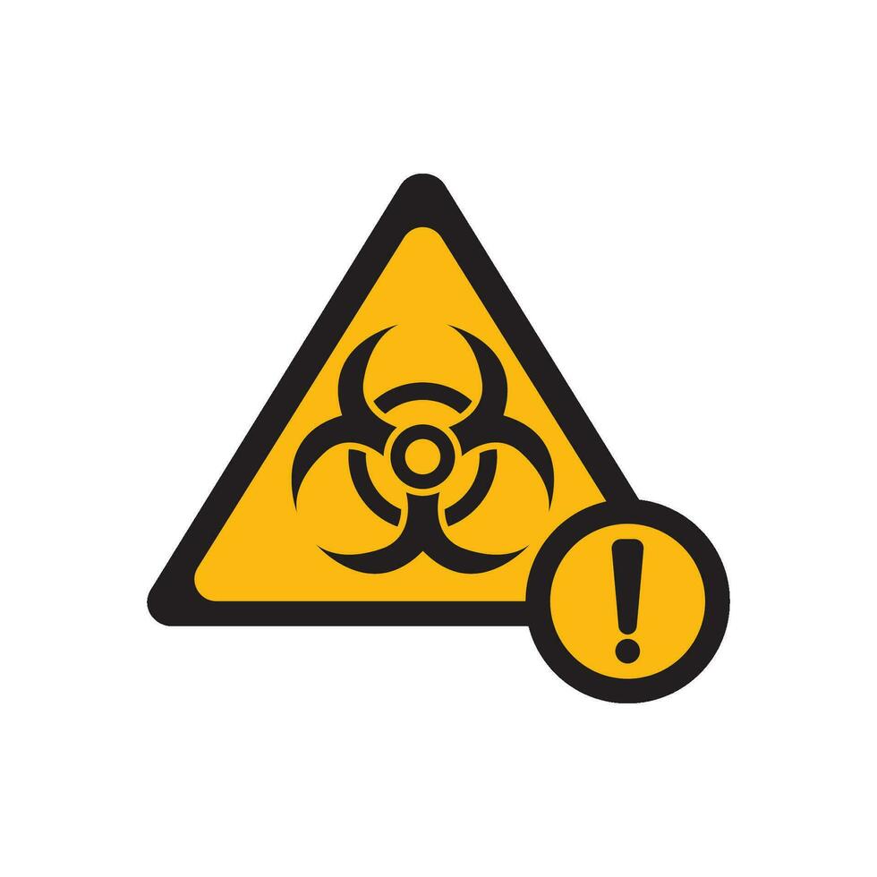 kemisk fara ikon, farlig för de miljö ämne varning symbol vektor illustration design