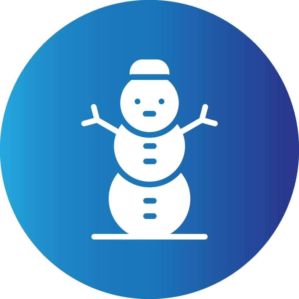 Schneemann kreatives Icon-Design vektor