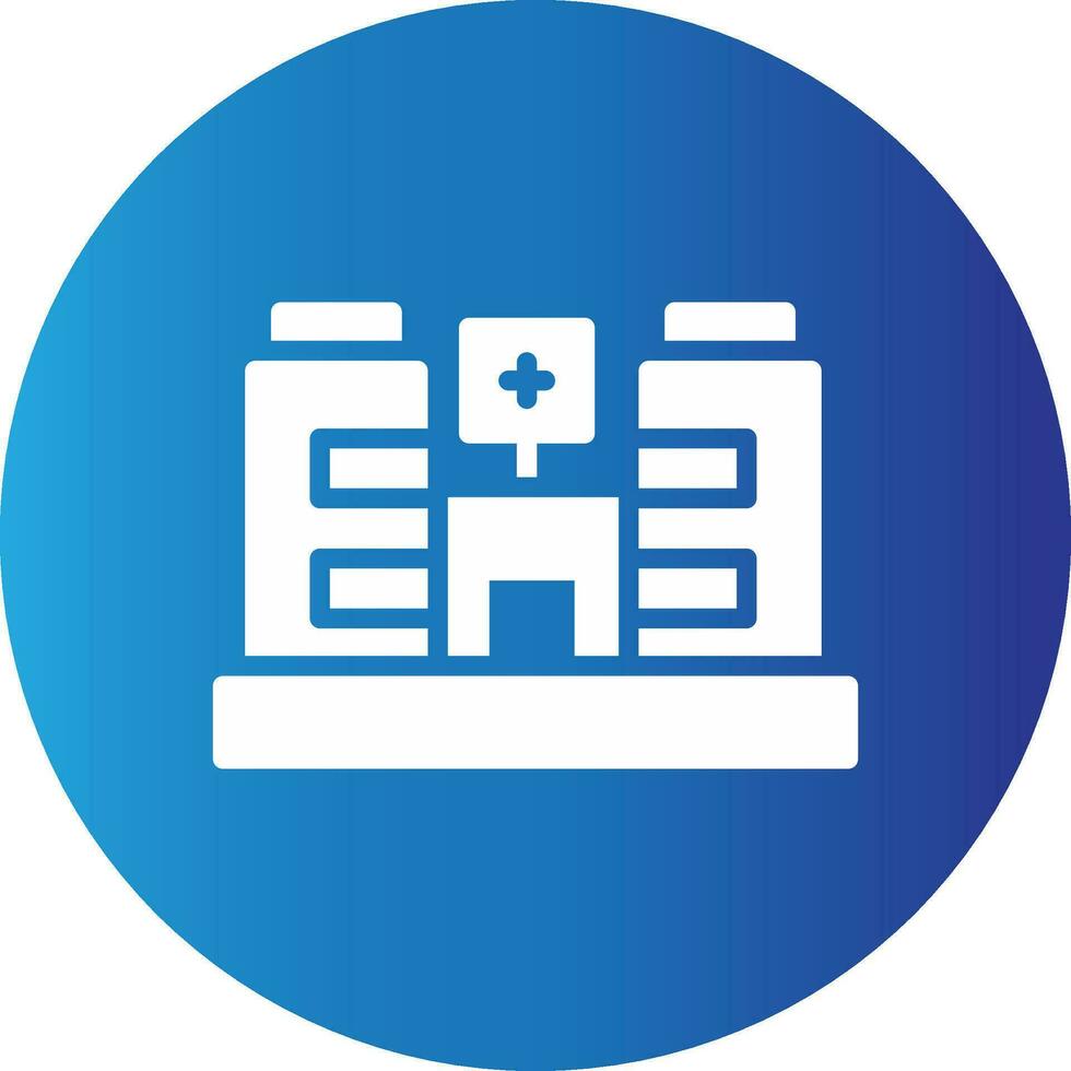 Krankenhaus kreatives Icon-Design vektor