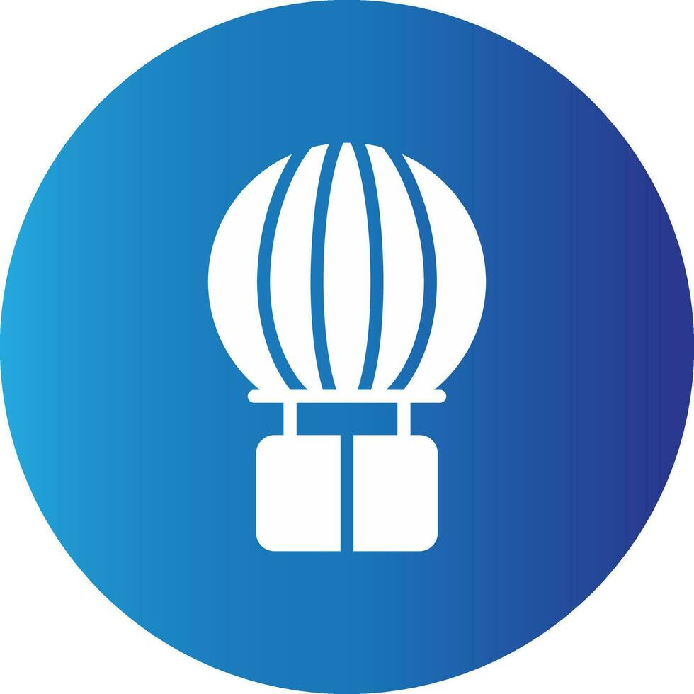 Heißluftballon kreatives Icon-Design vektor