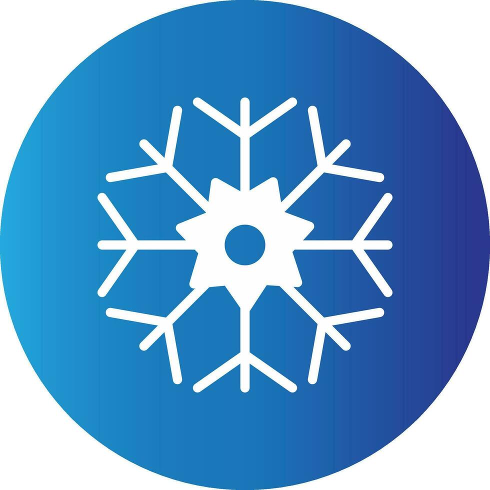 Schneeflocke kreatives Icon-Design vektor