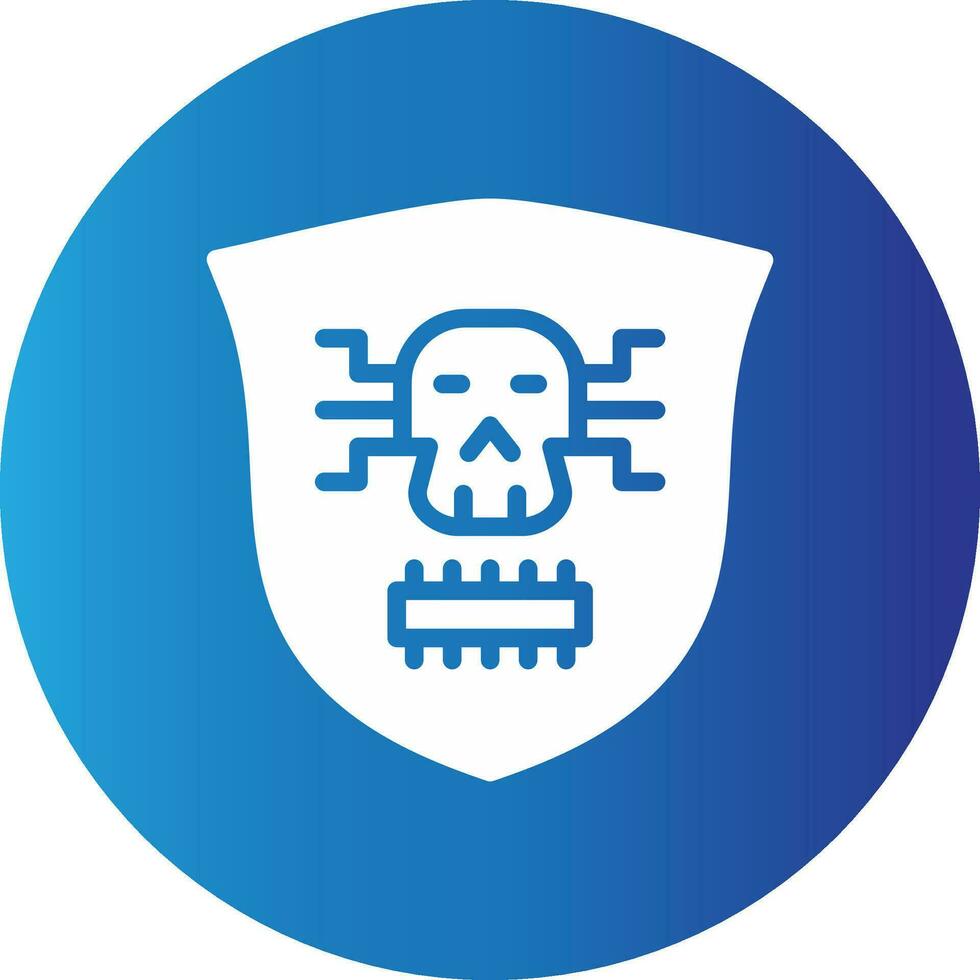 Kreatives Icon-Design für Malware vektor