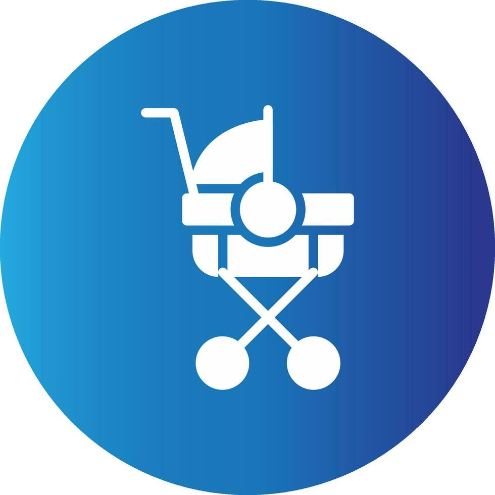 Kinderwagen kreativ Symbol Design vektor