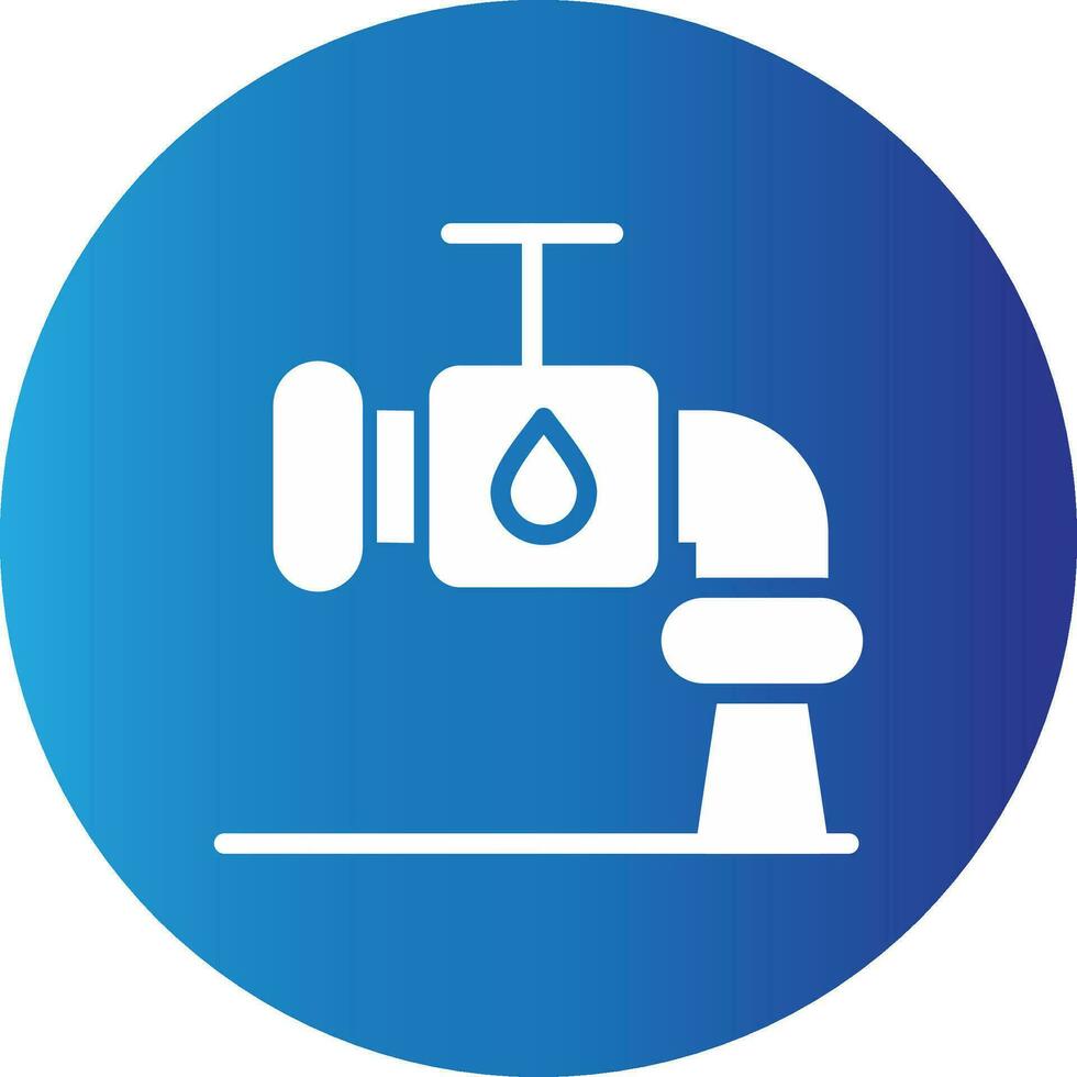 Wasserhahn kreatives Icon-Design vektor