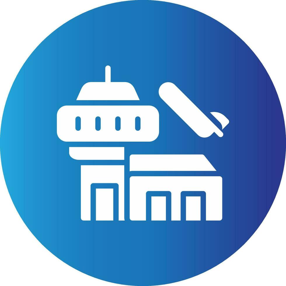 Flughafen kreatives Icon-Design vektor