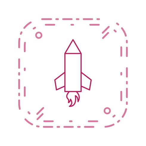 Bleistift-Rakete-Vektor-Symbol vektor