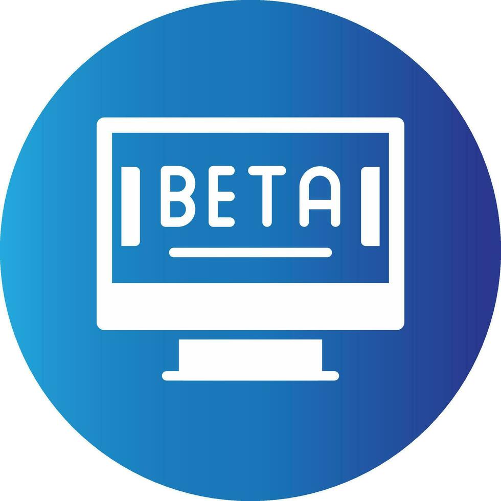 Beta kreativ Symbol Design vektor