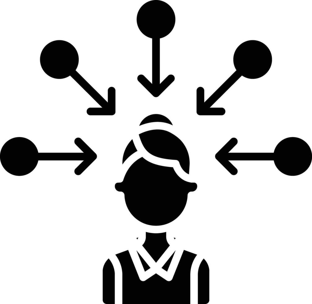 verbinden Geschäft solide und Glyphe Vektor Illustration