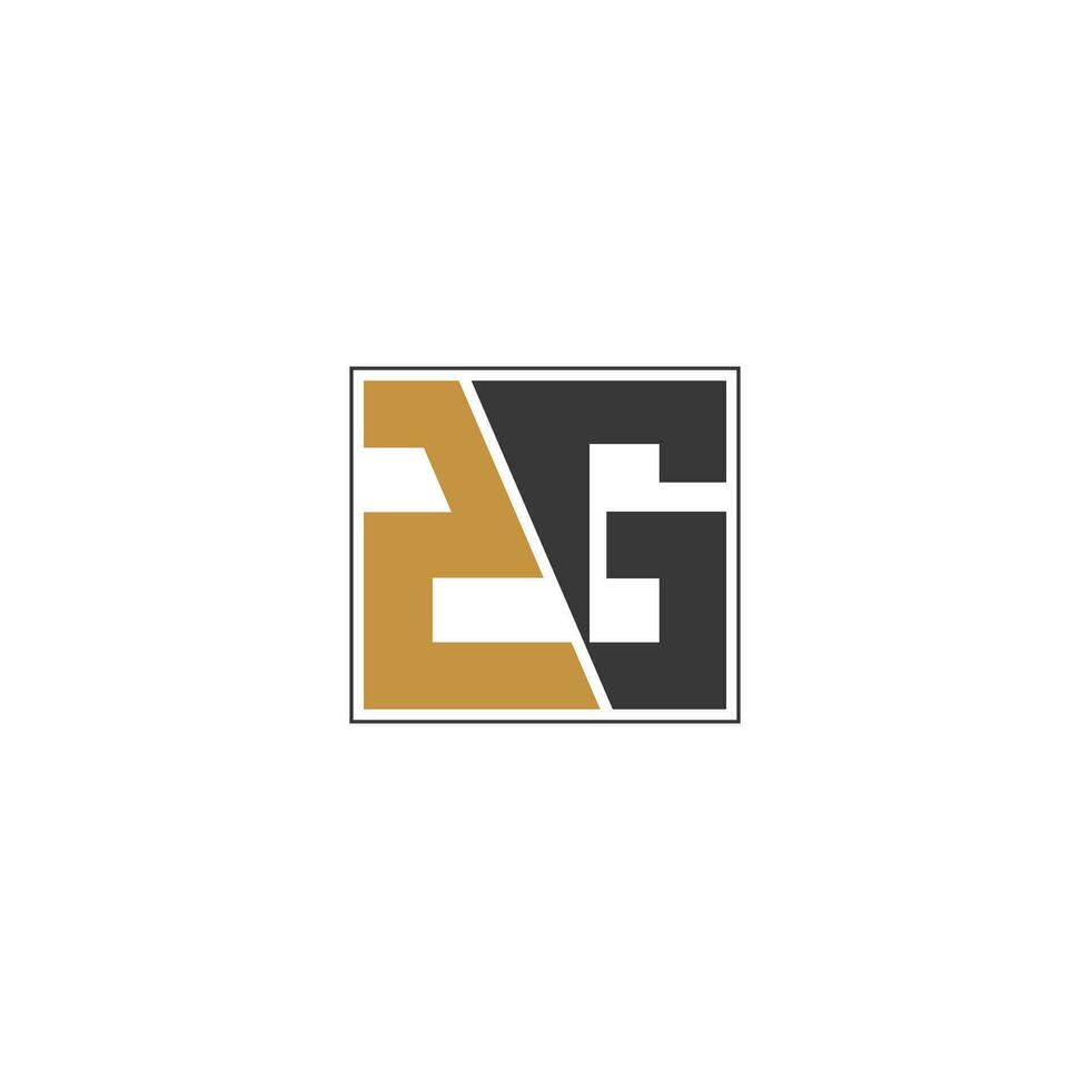 gz, zg, G und z abstrakt Initiale Monogramm Brief Alphabet Logo Design vektor